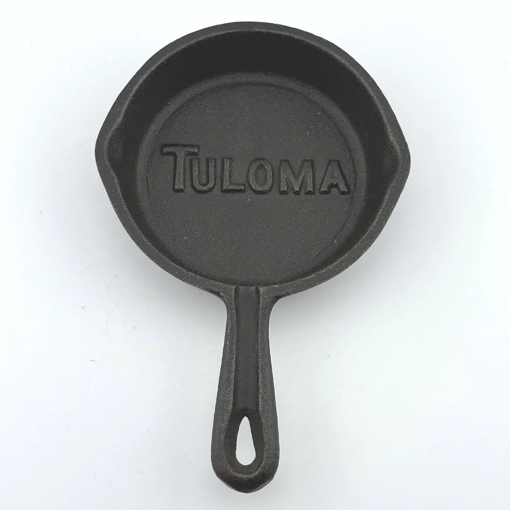 Vintage Tuloma Miniature Cast Iron Advertising Skillet
